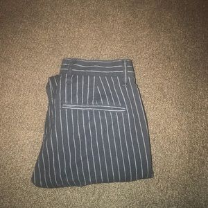 Black striped pants